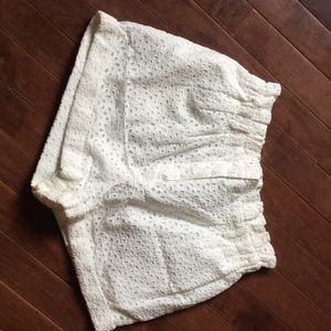 KIMCHI BLUE  open weave shorts size S